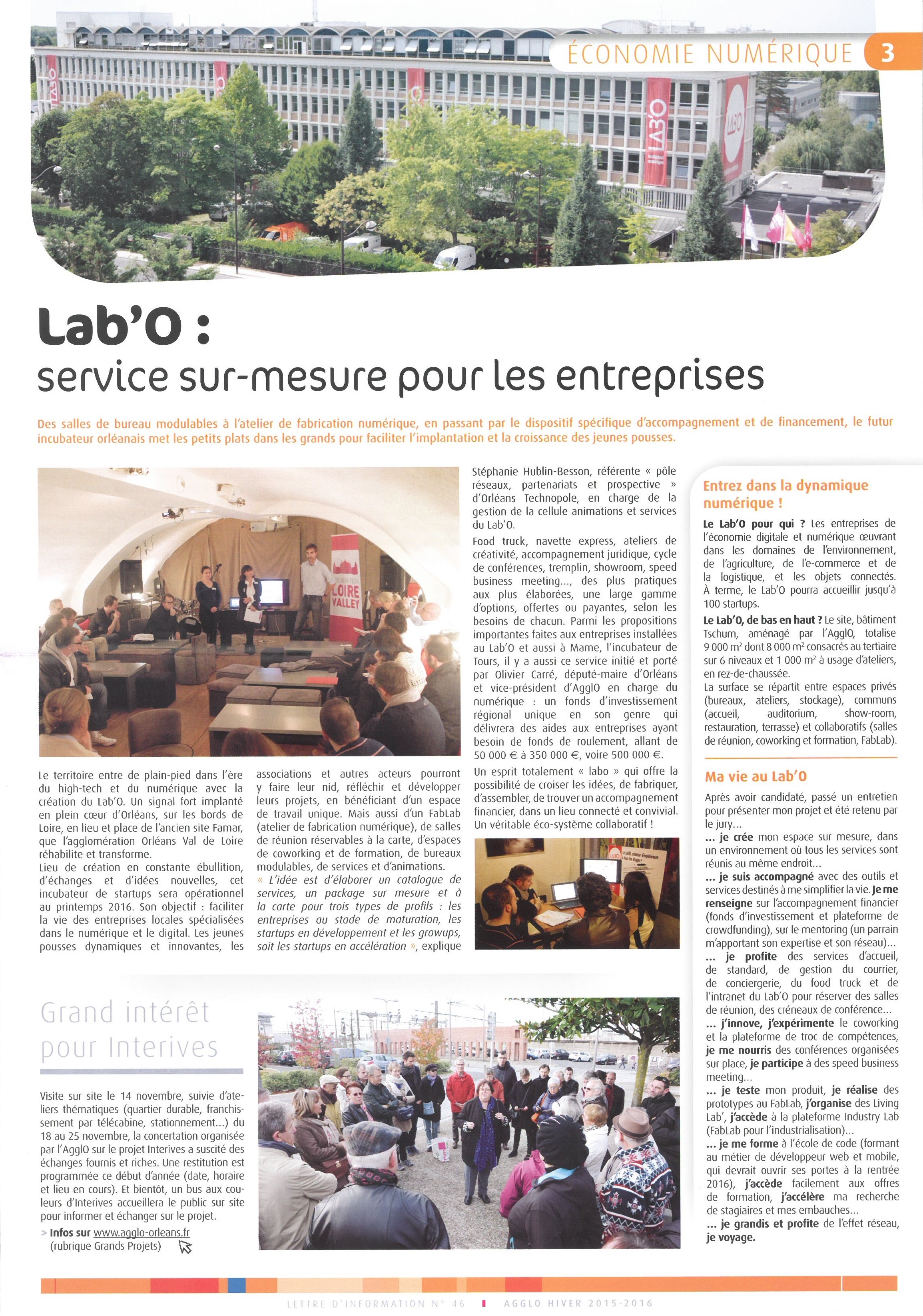 Lettre d'information n° 46 Agglo Hiver 2015-2016