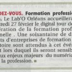 RDV Formation professionnelle Lab’O – RC du 19 02 19